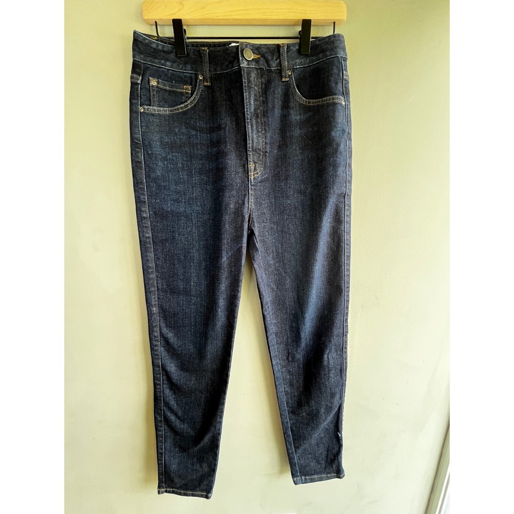 Sene Custom Women's Dark Wash Denim High Rise Slim Fit Jeans Casual Style 30